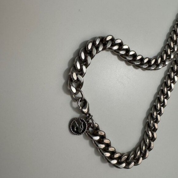 EFFY 23” Silver-Tone Cuban Link Chain Necklace – Designer Statement Piece - Picture 4 of 5